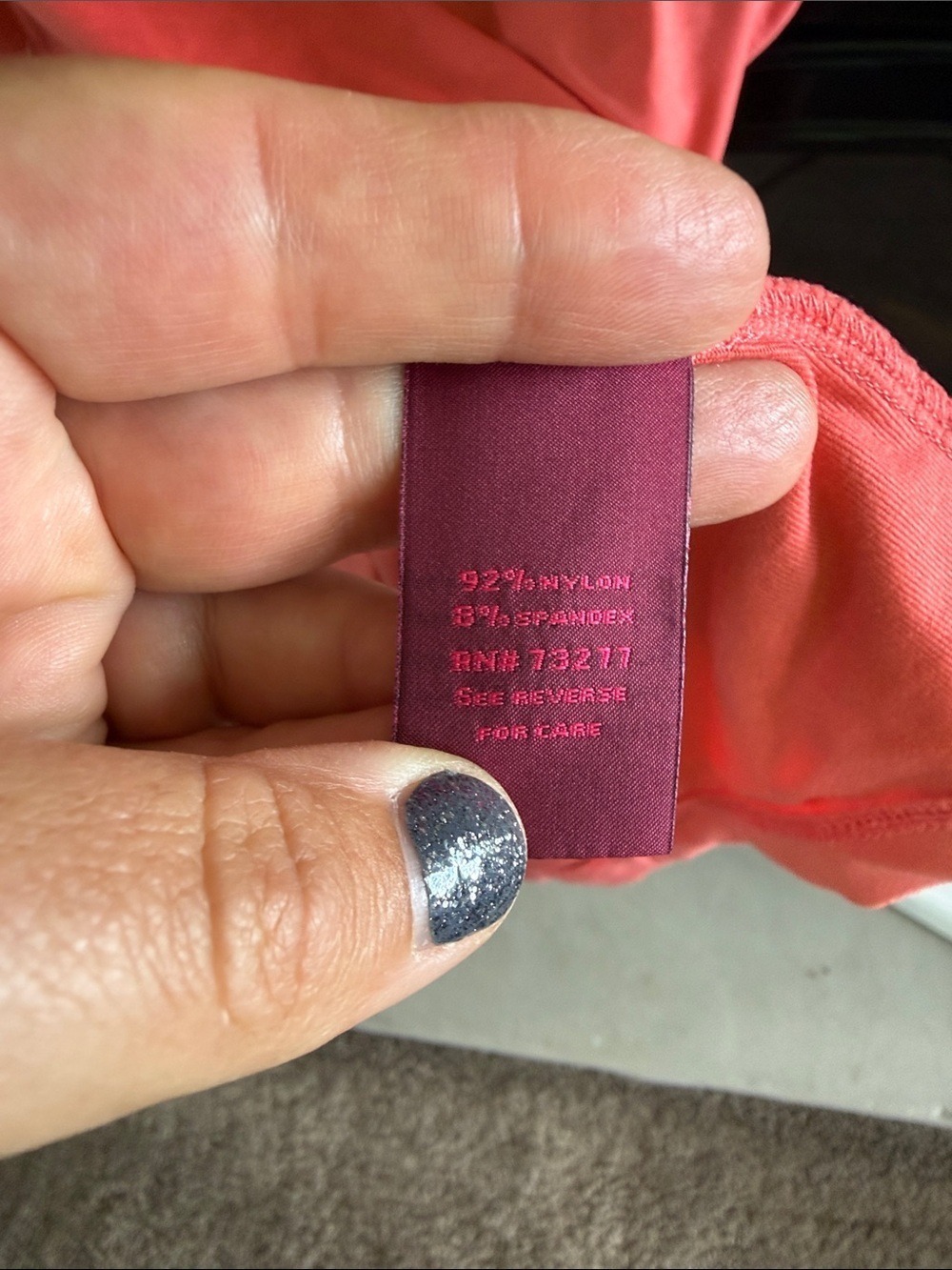 Women’s 212 Collection Sleeveless Scoop Neck Tank Top - Coral XL - Picture 4 of 5